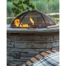 Palenisko ogrodowe z grillem TAMBORA Beton Szary
