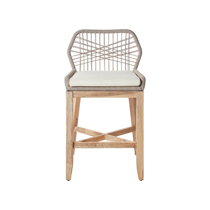 Zestaw mebli balkonowych z poduszkami TALAMONE Drewno akacjowe Szary