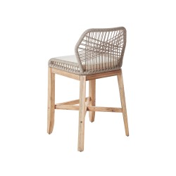 Zestaw mebli balkonowych z poduszkami TALAMONE Drewno akacjowe Szary