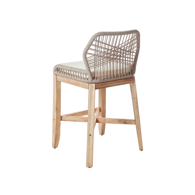 Zestaw mebli balkonowych z poduszkami TALAMONE Drewno akacjowe Szary