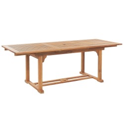 Zestaw ogrodowy dla 6 osób JAVA z poduszkami Drewno akacjowe Bordowy