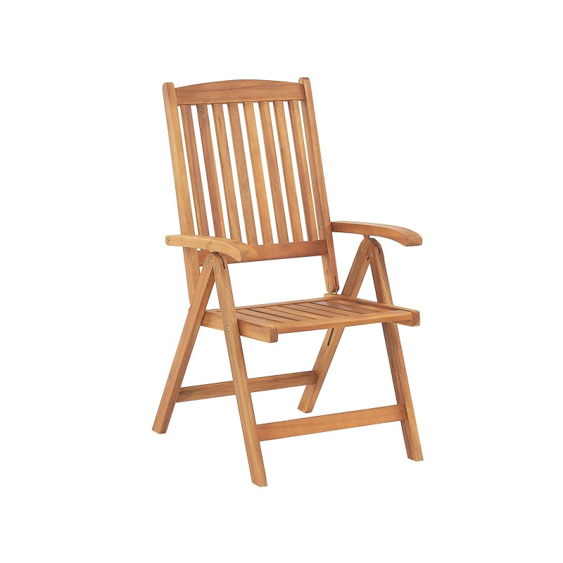 Zestaw ogrodowy dla 6 osób JAVA z poduszkami Drewno akacjowe Bordowy