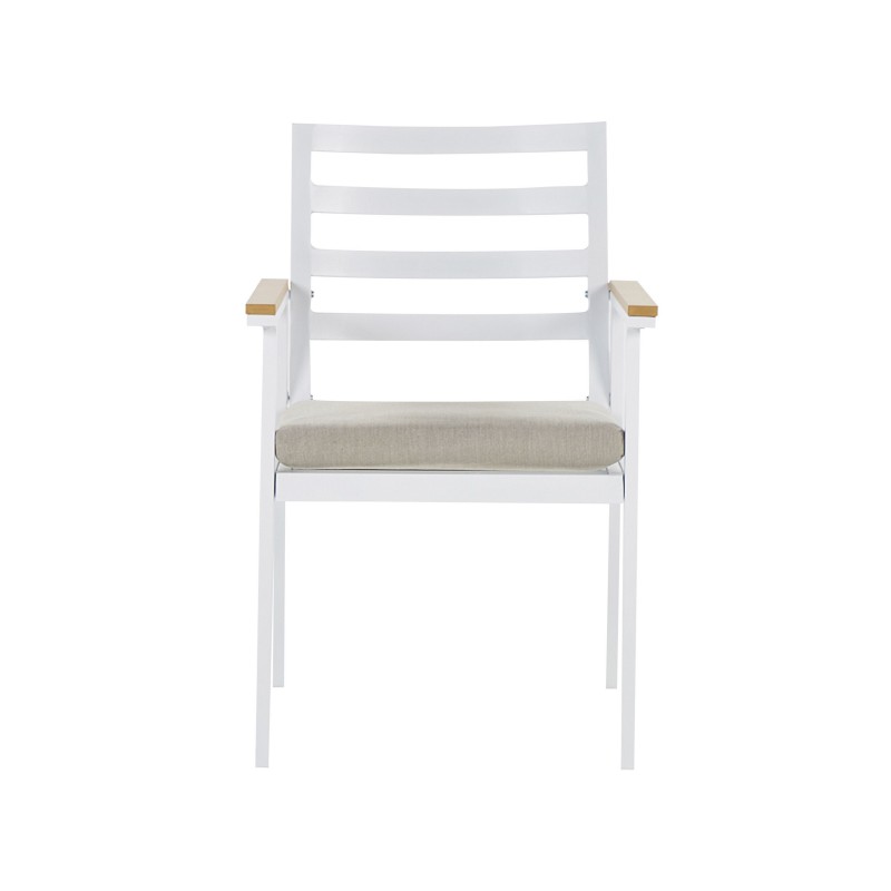 Zestaw ogrodowy dla 4 osób CAVOLI z poduszkami Metal Beżowy