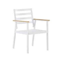 Zestaw ogrodowy dla 4 osób CAVOLI z poduszkami Metal Beżowy