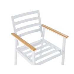 Zestaw ogrodowy dla 4 osób CAVOLI z poduszkami Metal Beżowy