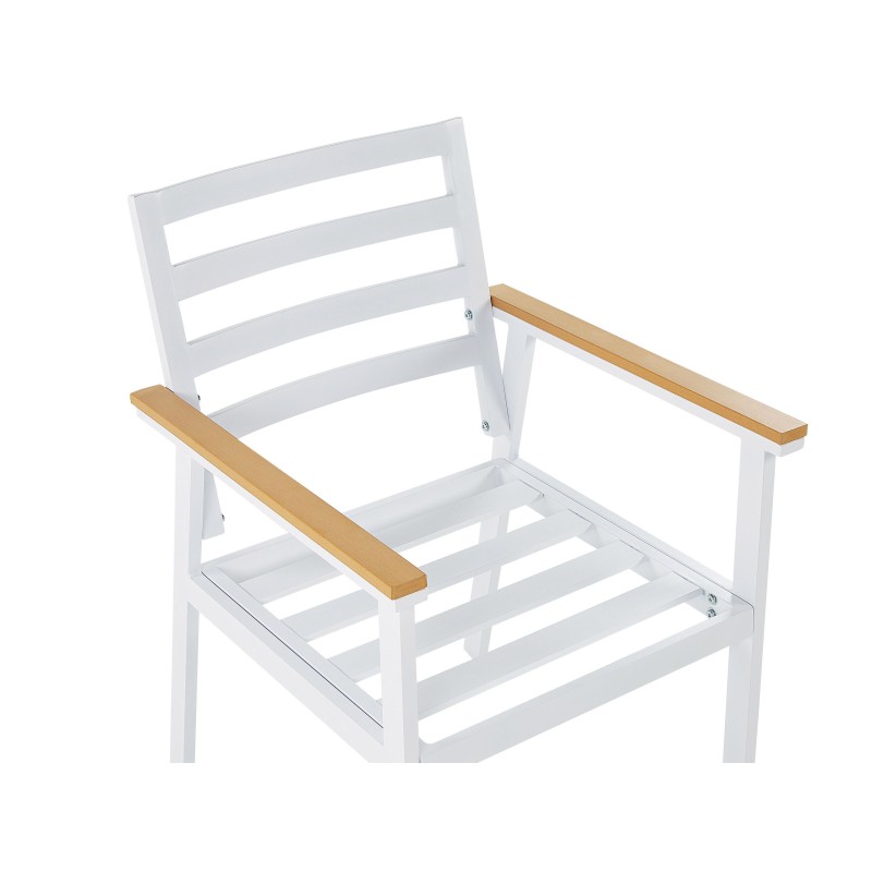 Zestaw ogrodowy dla 4 osób CAVOLI z poduszkami Metal Beżowy