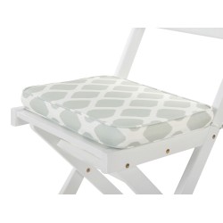 Zestaw mebli balkonowych z poduszkami Składane FIJI Drewno Biały