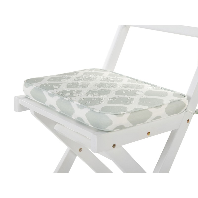 Zestaw mebli balkonowych z poduszkami Składane FIJI Drewno Biały