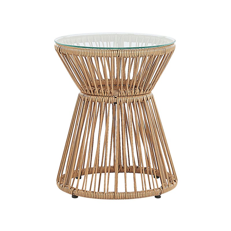 Zestaw mebli balkonowych z poduszkami TRESTINA Technorattan Jasnobrązowy