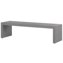 Zestaw ogrodowy z ławkami dla 4 osób TARANTO Beton Szary