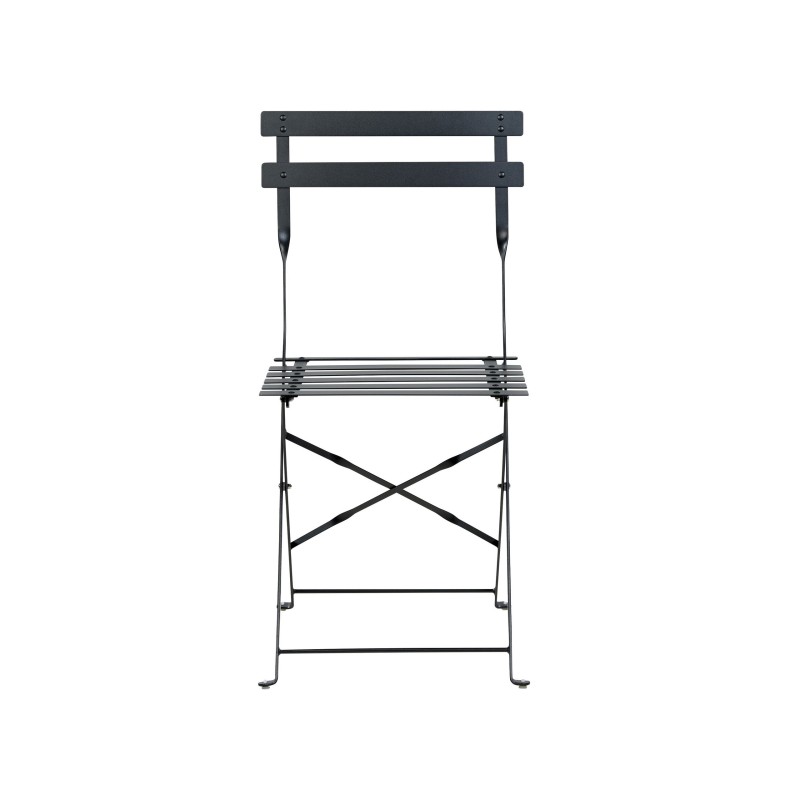 Zestaw mebli balkonowych Składane FIORI Metal Czarny