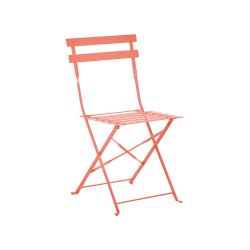 Zestaw mebli balkonowych Składane FIORI Metal Koralowy