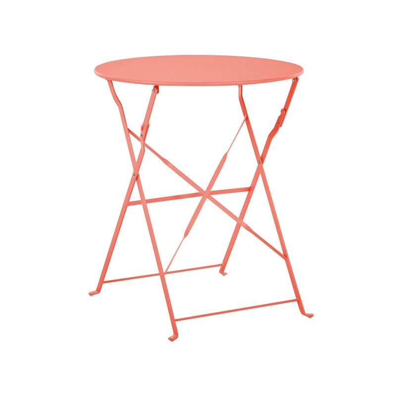 Zestaw mebli balkonowych Składane FIORI Metal Koralowy