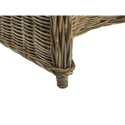 Zestaw ogrodowy dla 6 osób SUSUA/OLBIA z poduszkami Beton Jasnobrązowy