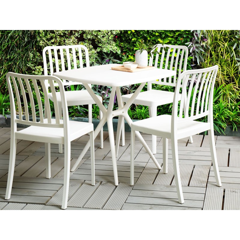 Zestaw ogrodowy dla 4 osób SERSALE Biały