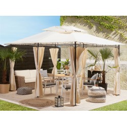 Pawilon ogrodowy COLOS Metal 400 cm 300 cm Beżowy