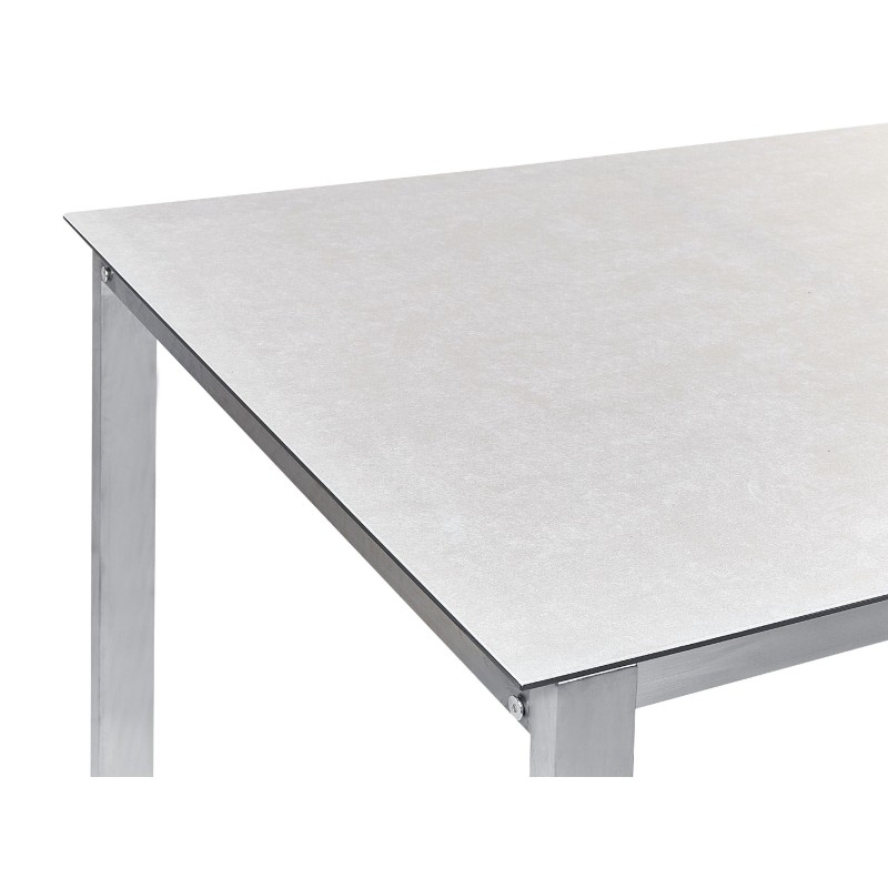 Zestaw ogrodowy dla 6 osób COSOLETO Szkło hartowane Biały