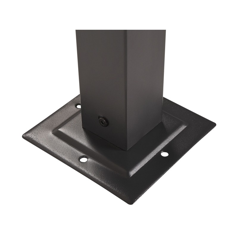 Pawilon ogrodowy LED PARGA Metal 310 cm 310 cm Ciemnoszary