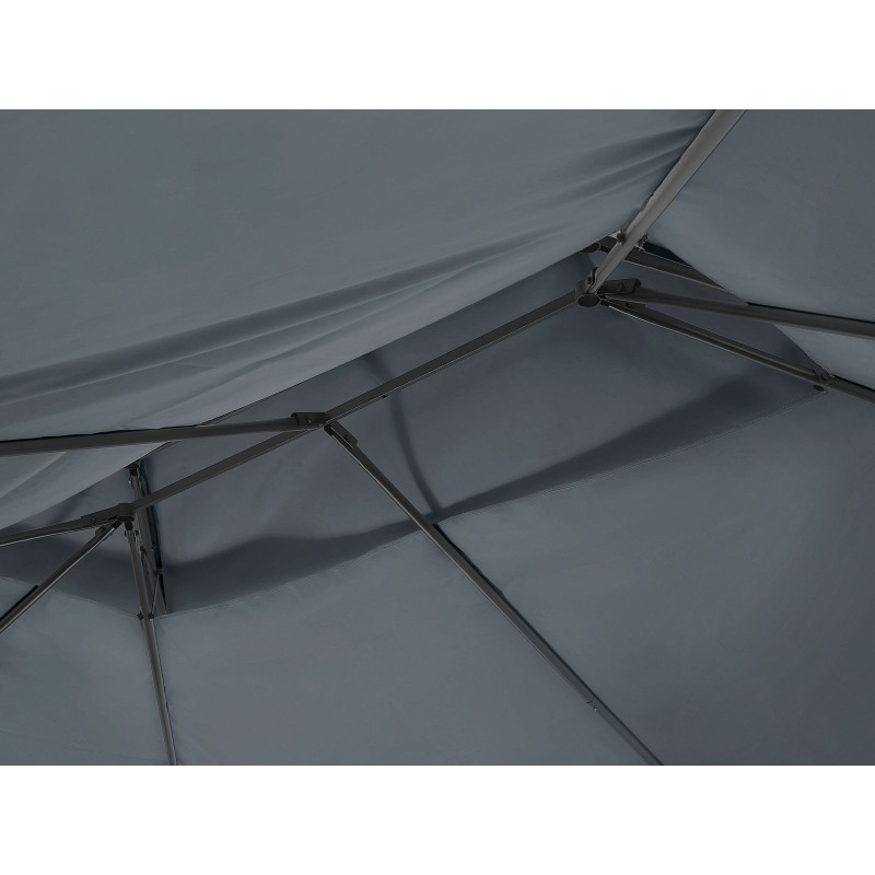 Pawilon ogrodowy COLOS Metal 400 cm 300 cm Grafitowy