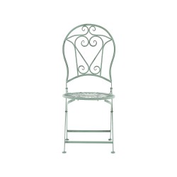 Zestaw mebli balkonowych Składane TRENTO Metal Jasnozielony