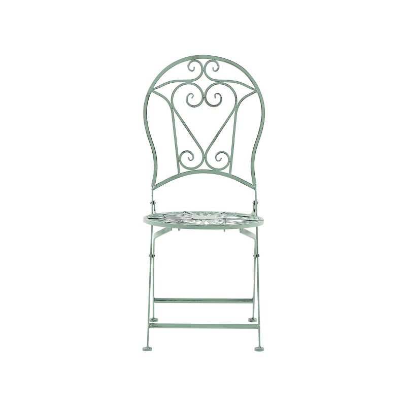 Zestaw mebli balkonowych Składane TRENTO Metal Jasnozielony