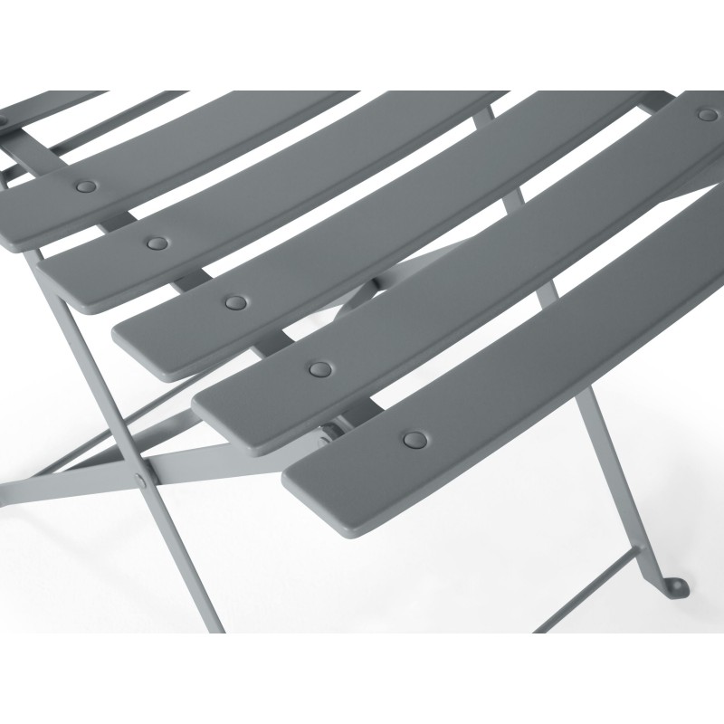 Zestaw mebli balkonowych Składane FIORI Metal Szary