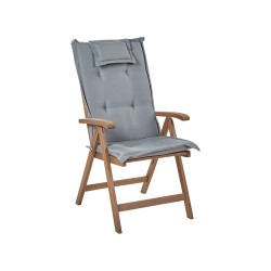 Zestaw mebli balkonowych z poduszkami Składane AMANTEA Drewno Szary