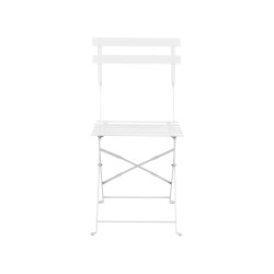 Zestaw mebli balkonowych Składane FIORI Metal Biały