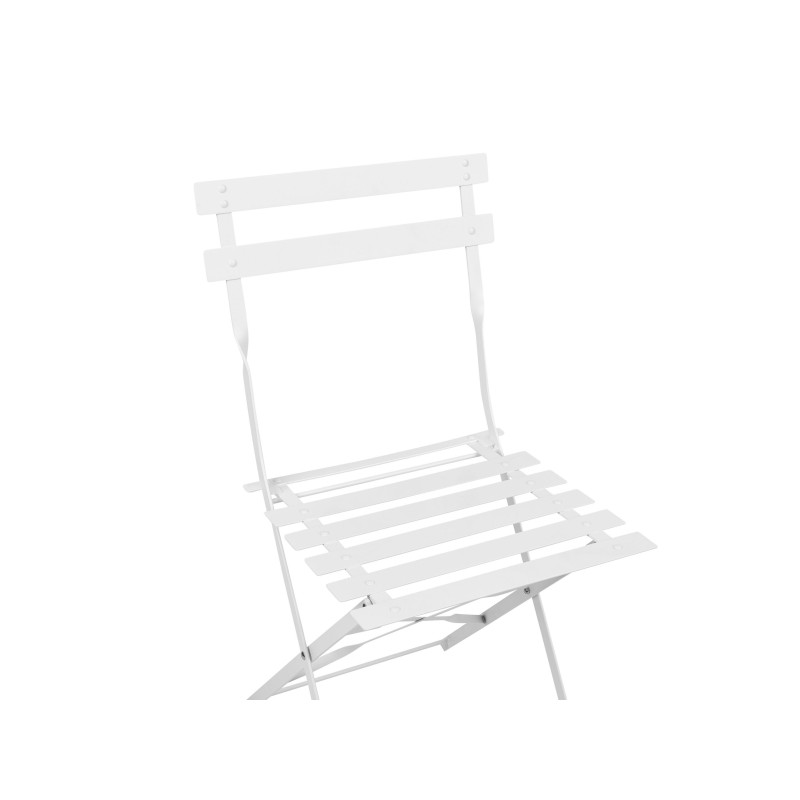 Zestaw mebli balkonowych Składane FIORI Metal Biały