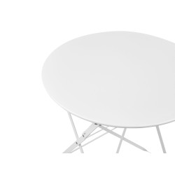 Zestaw mebli balkonowych Składane FIORI Metal Biały