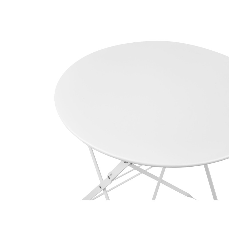 Zestaw mebli balkonowych Składane FIORI Metal Biały