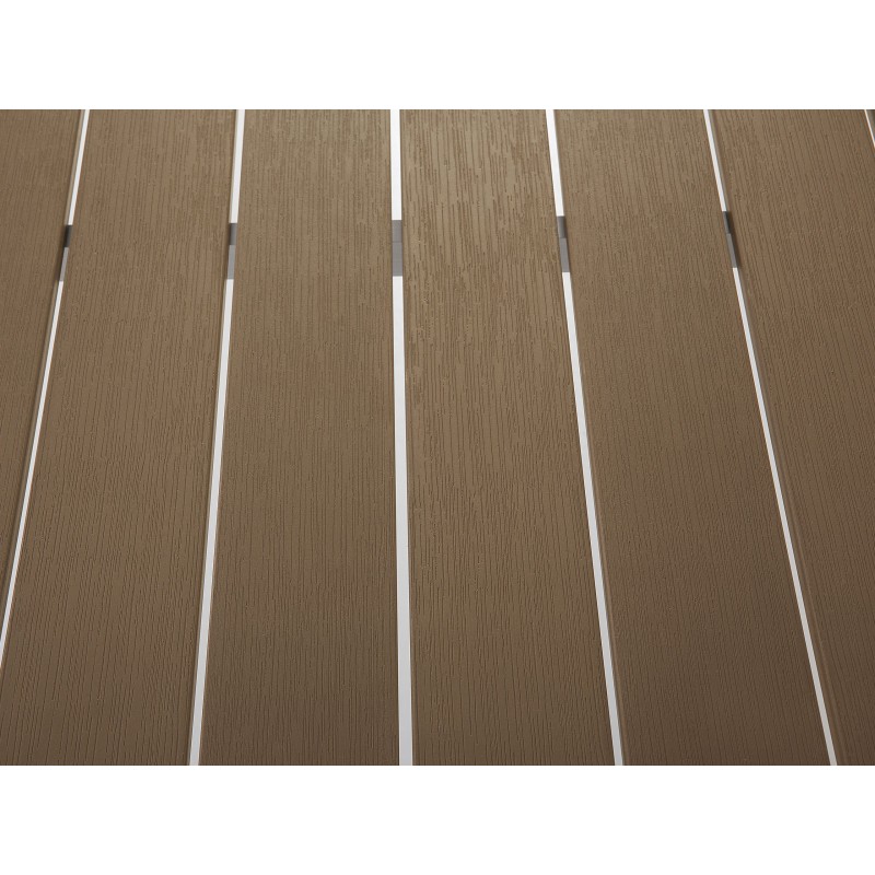 Zestaw ogrodowy z ławkami dla 6 osób NARDO Brązowy