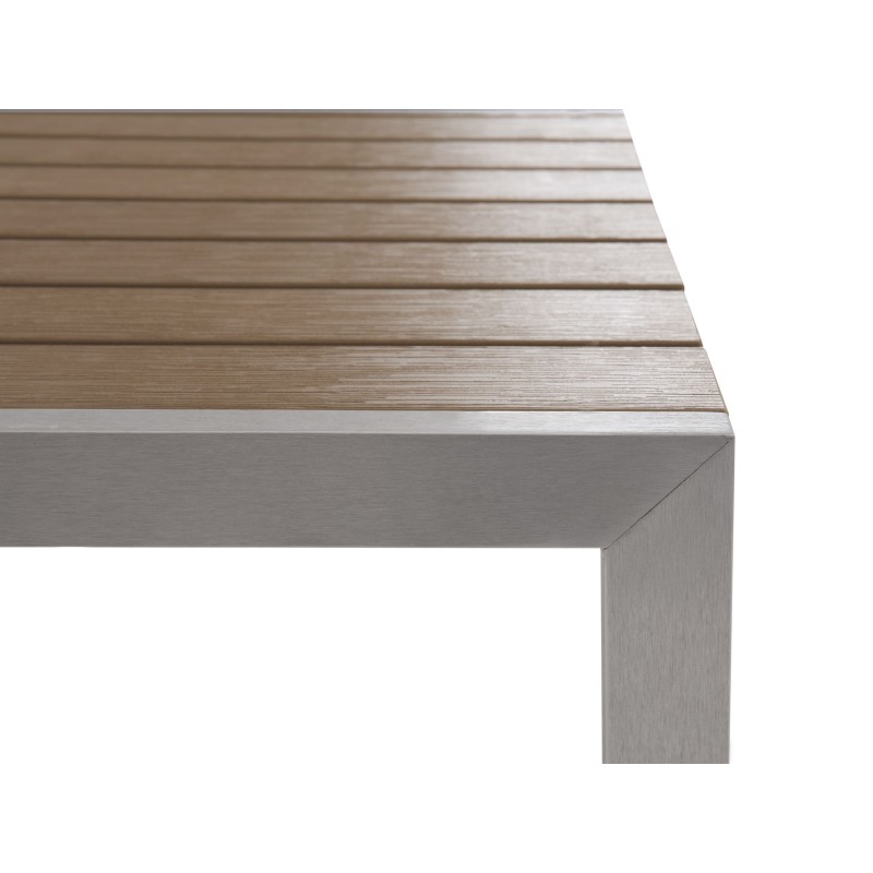 Zestaw ogrodowy z ławkami dla 6 osób NARDO Brązowy