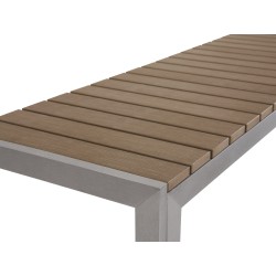 Zestaw ogrodowy z ławkami dla 6 osób NARDO Brązowy