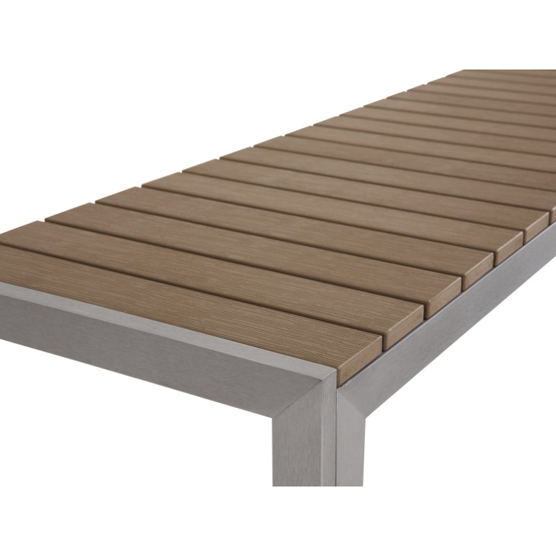 Zestaw ogrodowy z ławkami dla 6 osób NARDO Brązowy