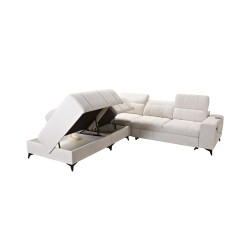 Luxury Corner Sofa Ballagio IX with Sleeping Function, Weave, Spring 1101