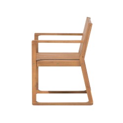 Zestaw ogrodowy dla 6 osób SASSARI Drewno akacjowe Brązowy