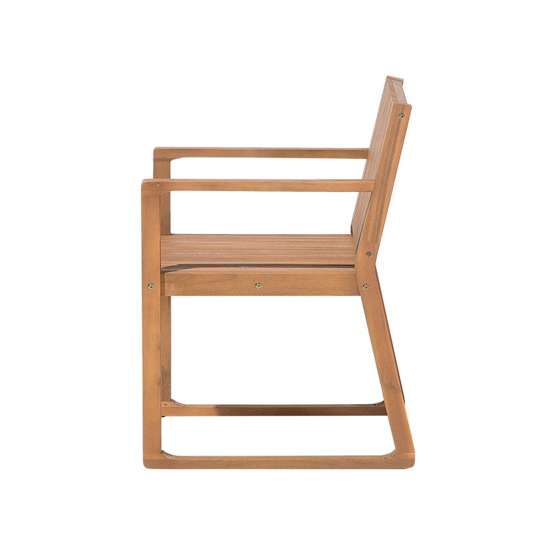 Zestaw ogrodowy dla 6 osób SASSARI Drewno akacjowe Brązowy