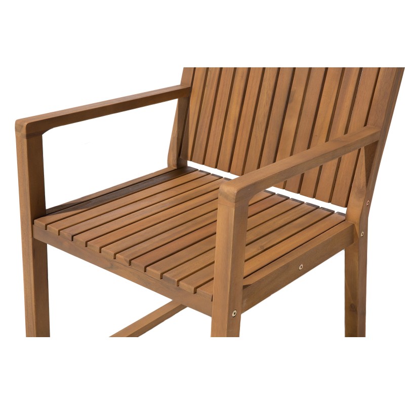 Zestaw ogrodowy dla 6 osób SASSARI Drewno akacjowe Brązowy