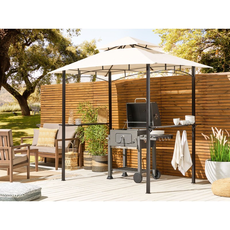 Pawilon ogrodowy NARO Metal 240 cm 148 cm Beżowy