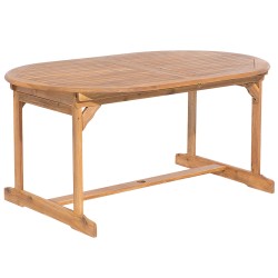 Zestaw ogrodowy dla 8 osób MAUI z poduszkami Drewno akacjowe Złamana biel