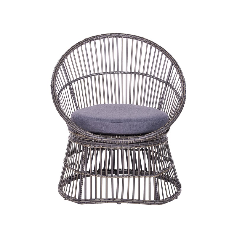 Zestaw mebli balkonowych z poduszkami MESYNA Technorattan Beżowoszary