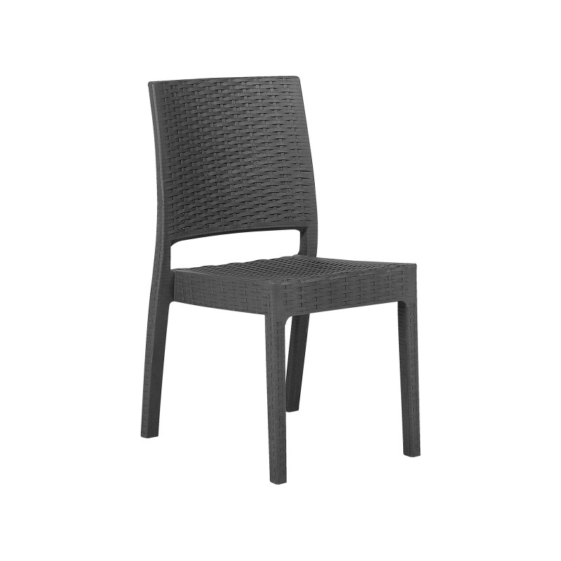 Zestaw ogrodowy dla 6 osób FOSSANO Grafitowy