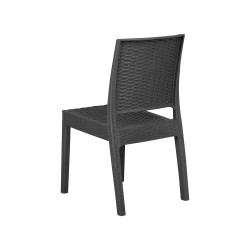 Zestaw ogrodowy dla 6 osób FOSSANO Grafitowy