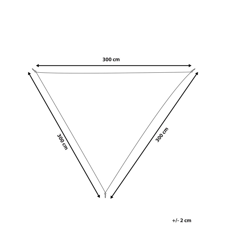 Żagiel przeciwsłoneczny LUKKA 300 cm 300 cm Złamana biel