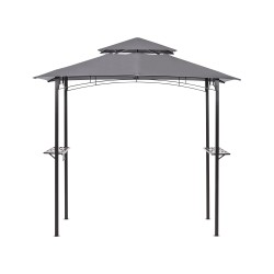 Pawilon ogrodowy NARO Metal 240 cm 148 cm Szary