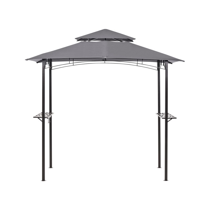 Pawilon ogrodowy NARO Metal 240 cm 148 cm Szary