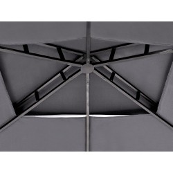 Pawilon ogrodowy NARO Metal 240 cm 148 cm Szary