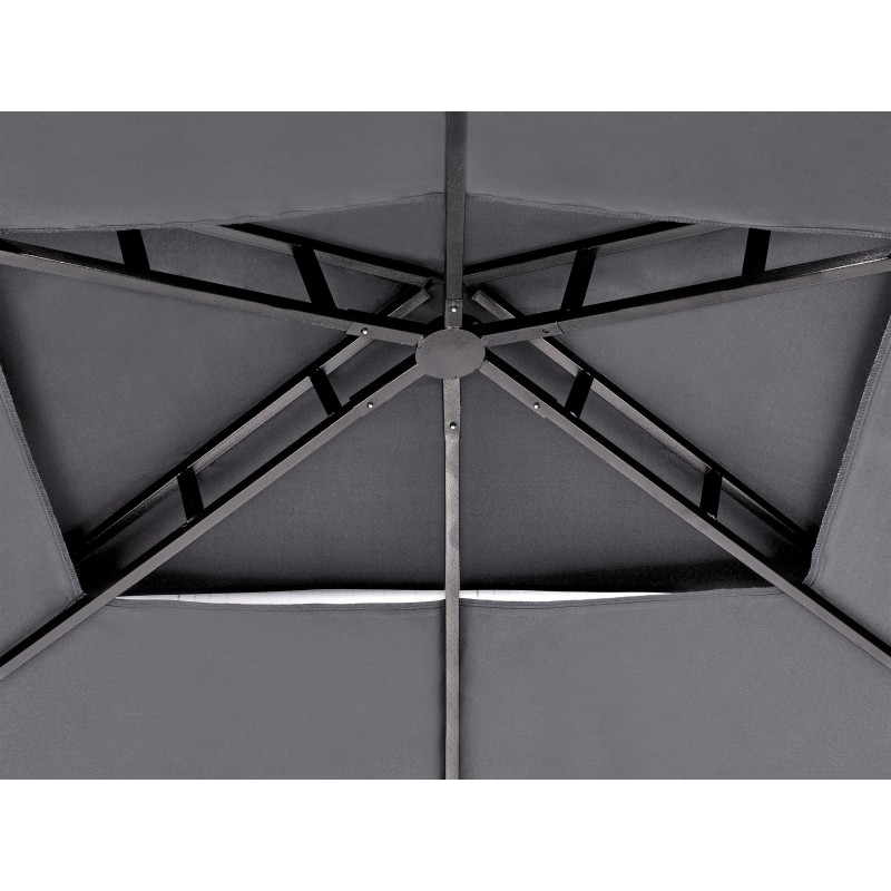 Pawilon ogrodowy NARO Metal 240 cm 148 cm Szary