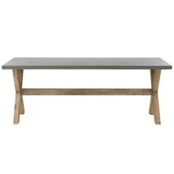 Zestaw ogrodowy dla 6 osób OLBIA z poduszkami Beton Beżowy